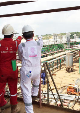 inpestions and testing installations and equipment in operation with bureau veritas